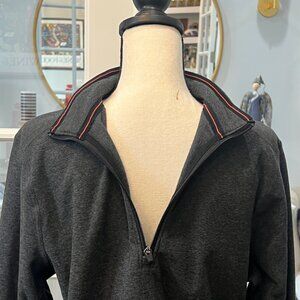 Abercrombie & Fitch Mens half zip Pullover Shirt Sweater Fleece Gray S NWT